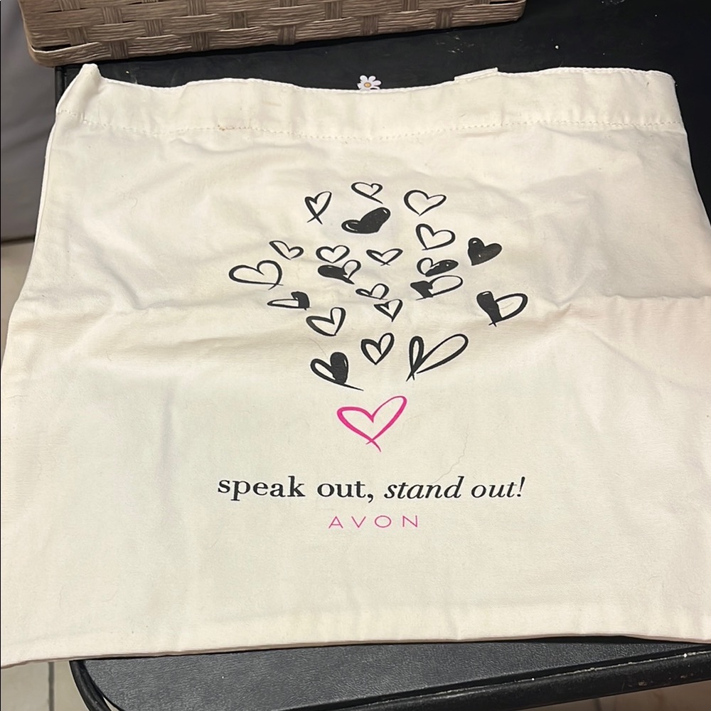 Avon white tote